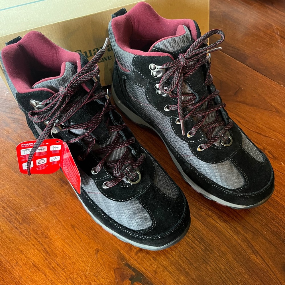 LL Bean Snow Sneaker 3 Mid Lace Black Insulated Waterproof Boots 10 Wide 296491